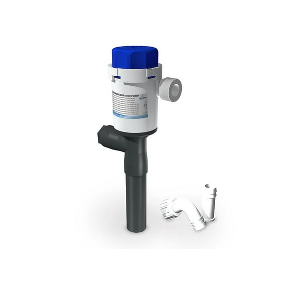 Albin 01-05-077 Twinport Aerator Pump - 12V, 500 GPH with Straight Tube