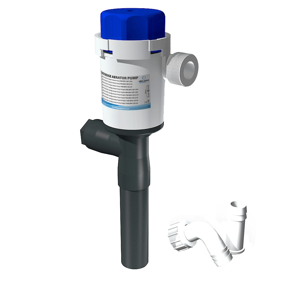 Compact Blue and White Plastic Cartridge Aerator Pump