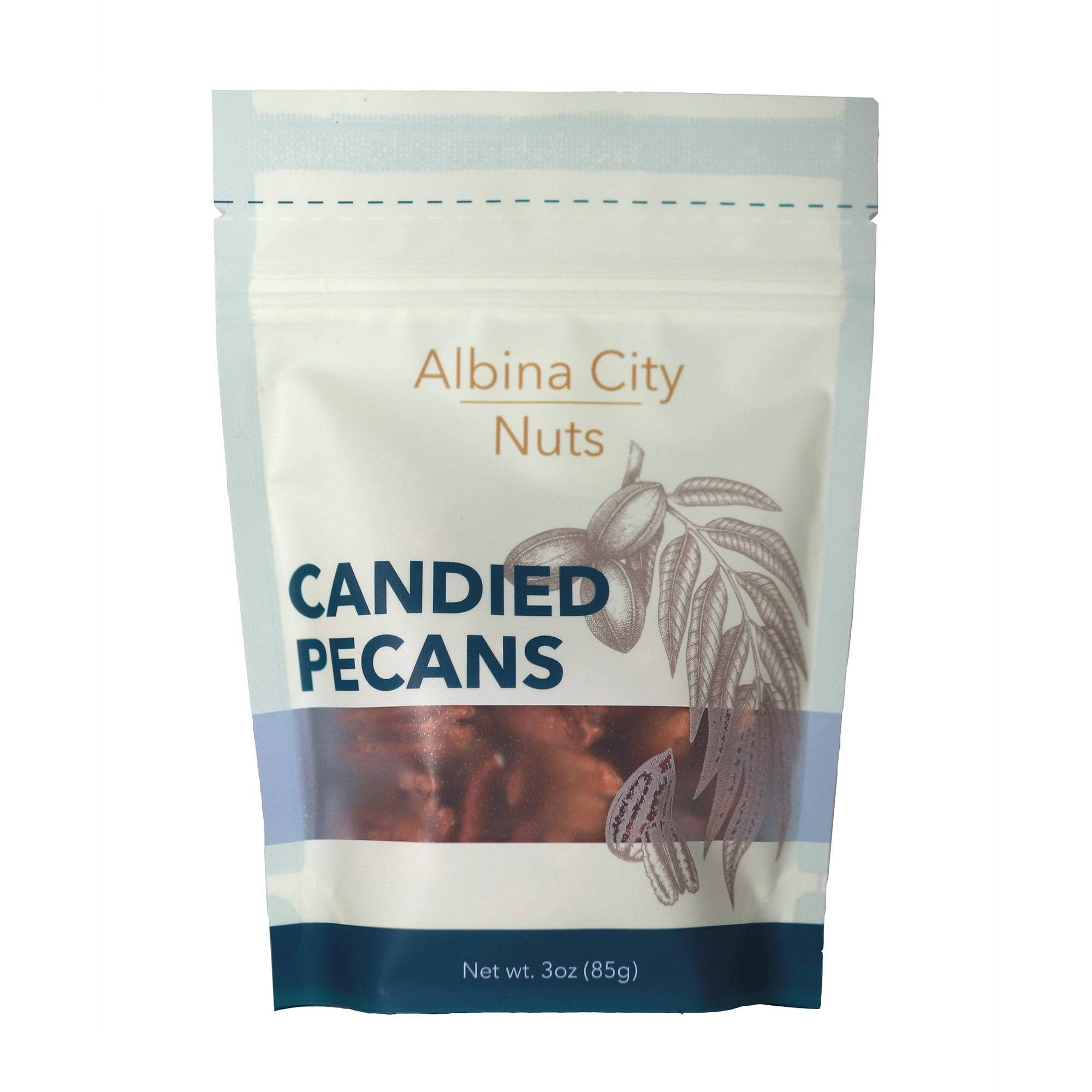 Albina City Nuts Candied Pecans Tasty Snacks, Handcrafted in Small