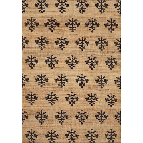 BoutiqueRugs Albina Contemporary Area Rug - Natural, Black - 8' x 10'
