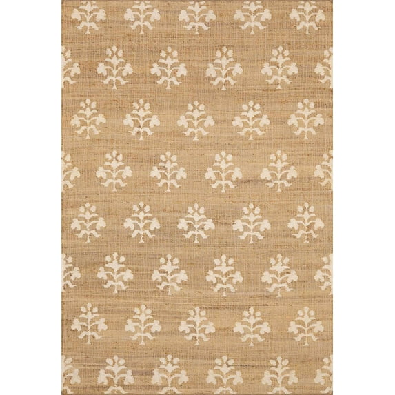 BoutiqueRugs Albina Contemporary Area Rug - Natural, Ivory - 8' x 10'