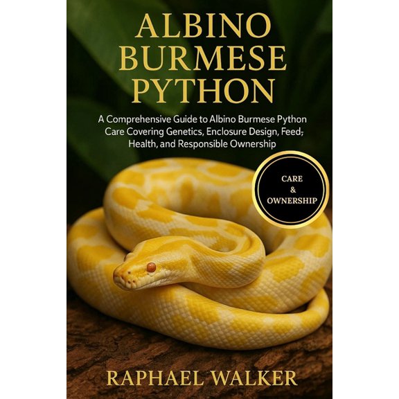 Albino Burmese Python: A Comprehensive Guide to Albino Burmese Python Care Covering Genetics, Enclosure Design, Feeding,, (Paperback)