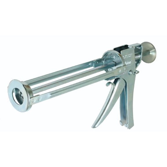 Albion 139-3 1/10 Gallon Manual Cartridge Gun w/Plated Metal Carriage