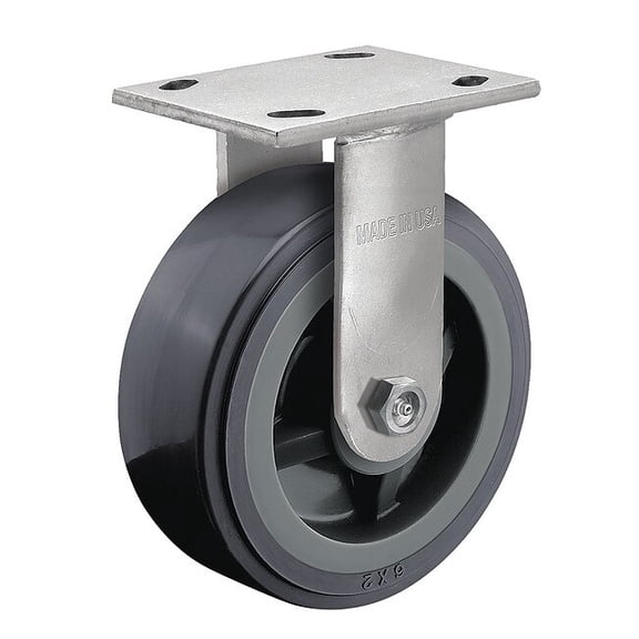 Albion Plate Caster,Rigid,Polyurethane,9 1/2"H 16XA08201R