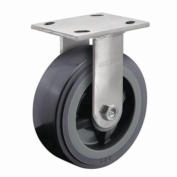 Albion Plate Caster,Rigid,Polyurethane,9 1/2"H 16XA08201R