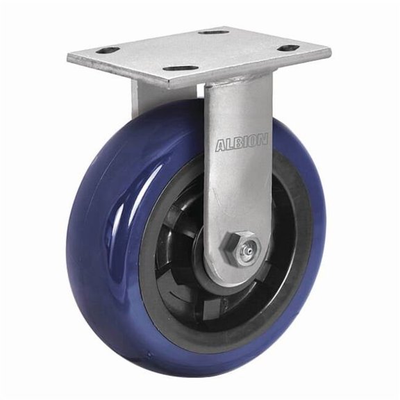 Albion Plate Caster,Rigid,Polyurethane,9 1/2"H 18EG08229R