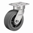 thumbnail image 1 of Albion Plate Caster,Swivel,Rubber,6 1/2"H 18XS05229S, 1 of 1