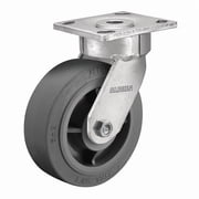 Albion Plate Caster,Swivel,Rubber,7 1/2H 18XS06229S