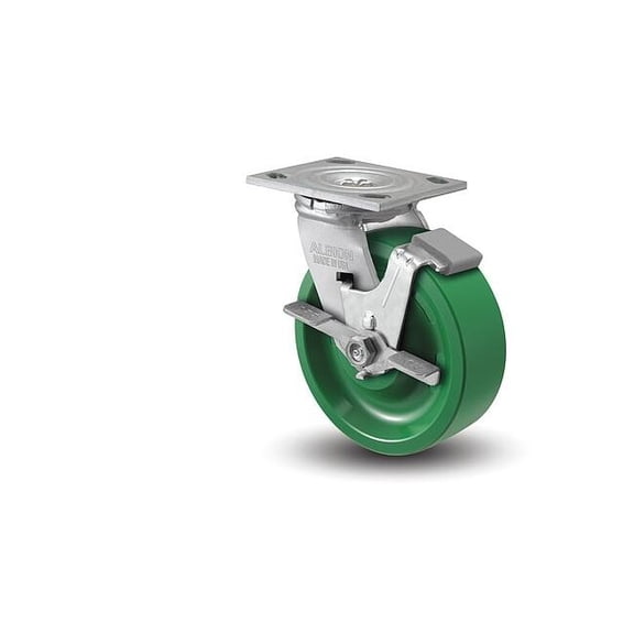 Albion Plate Caster,Swivel,Polyurethane,5 5/8"H 16XI04201SFBA