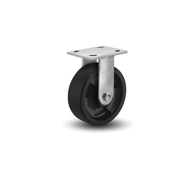 Albion Plate Caster,Rigid,Nylon,7 1/4"H 16HT06201R
