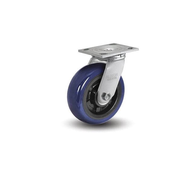 Albion Plate Caster,Swivel,Polyurethane,5 5/8"H 16EG04201S