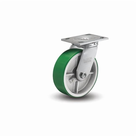 Albion Plate Caster,Swivel,Polyurethane,5 5/8"H 16PI04201S