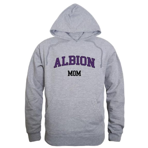 Albion College Britons Mom Hoodie, Heather Grey - Extra Large