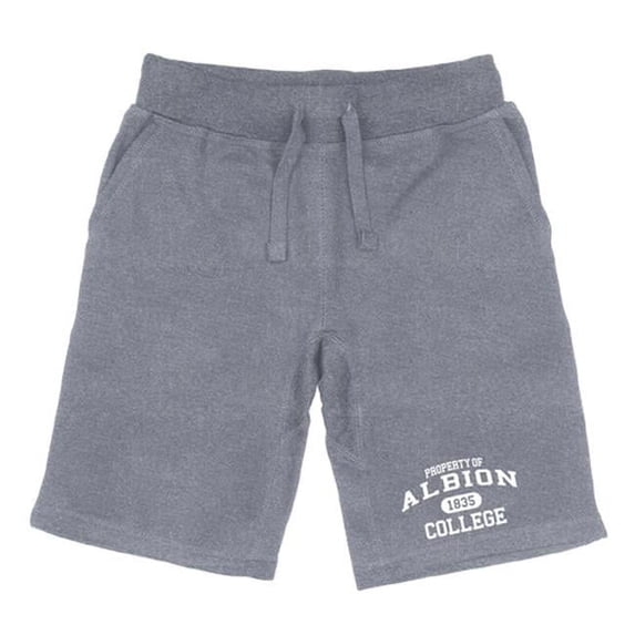 Albion College Britons Property Shorts, Heather Grey - Extra Large