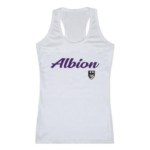 Albion College Britons Script Tank Top, White - Extra Large