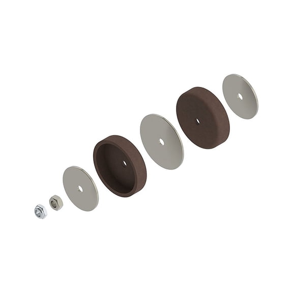 Albion Engineering 47-7 2" 2" Diameter Piston Replacement Kit for Albion Professional Line Special Deluxe Drive Bulk Caulking Guns, Leather