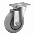 thumbnail image 1 of Albion Plate Caster,Swivel,Rubber,5 1/8"H P2XR04028S, 1 of 1
