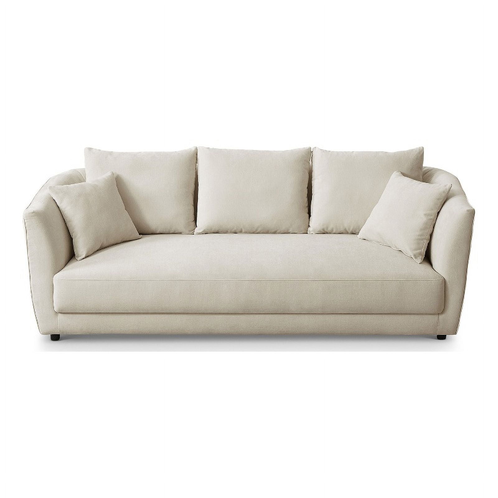 Albion Mid Century Furniture Style Living Room Linen Fabric Sofa in