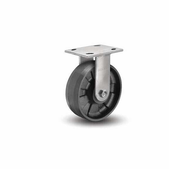 Albion Plate Caster,Rigid,Nylon,7 1/4"H 16NG06201R