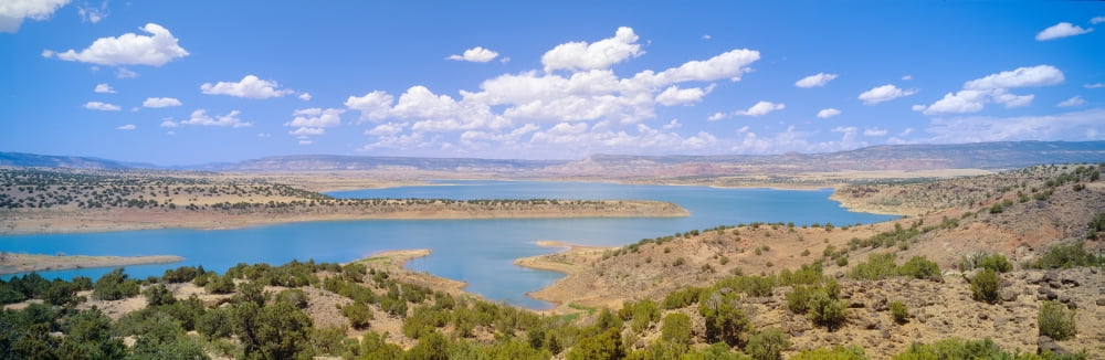 Albiquiu Reservoir Route 84 New Mexico Canvas Art - Panoramic Images (27 x 9)