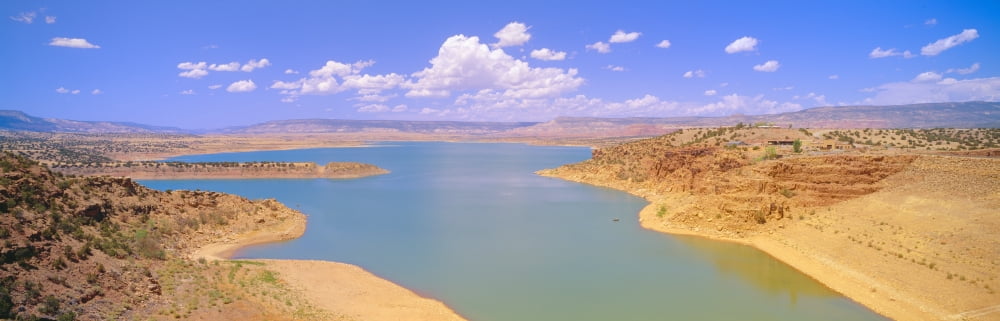 Albiquiu Reservoir Route 84 New Mexico Canvas Art - Panoramic Images (36 x 12)