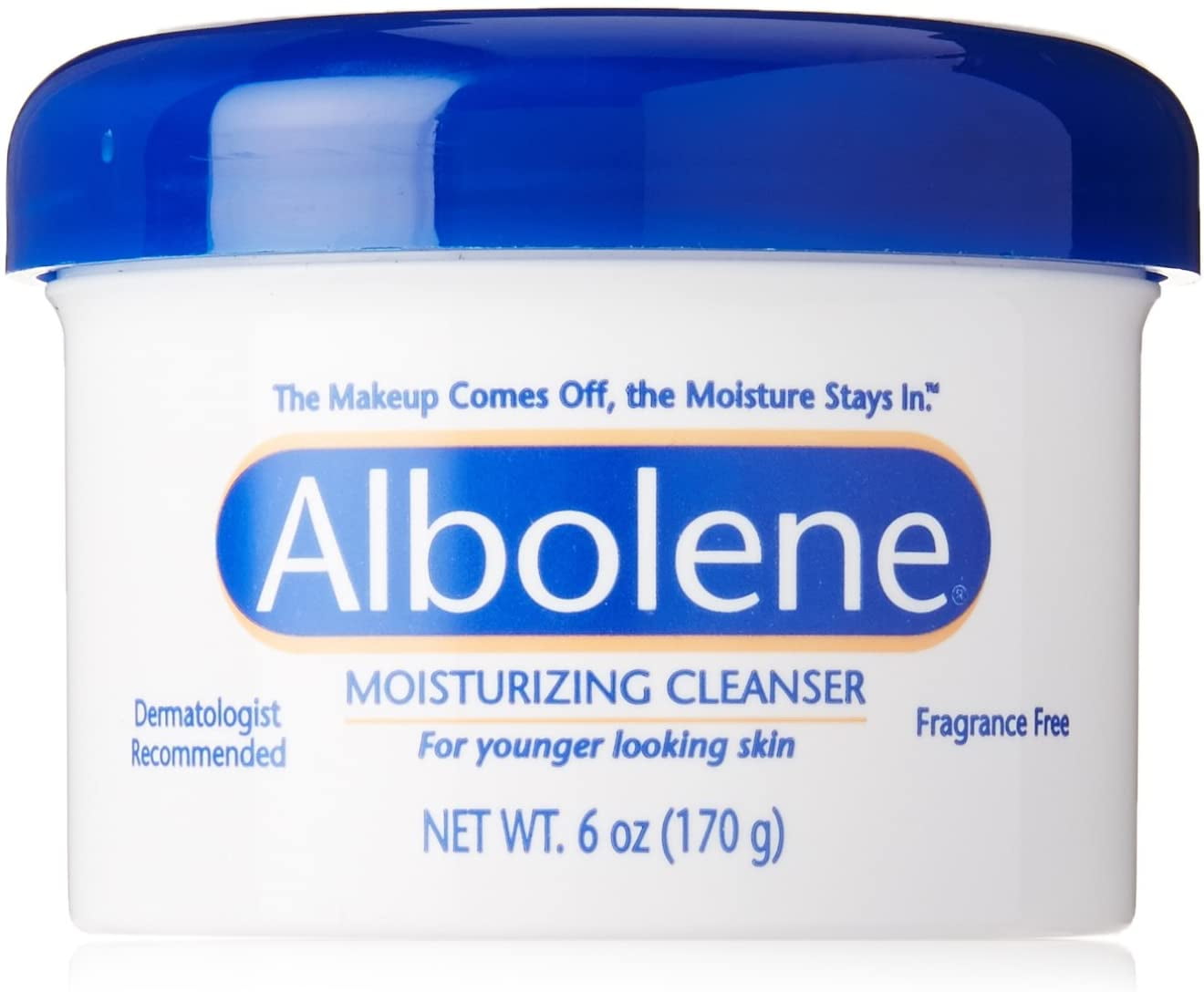Albolene Cleansing Concentrate Moisturizing Cleanser Cream, Unscented 6 Oz