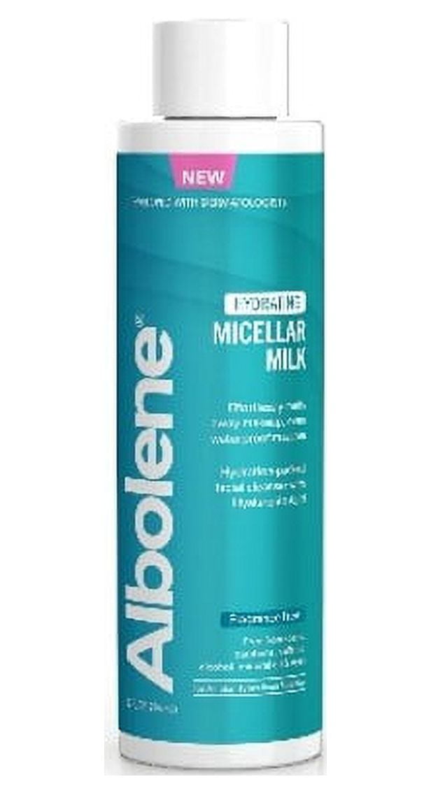 Albolene Facial Wash Micellar Milk Face Cleanser, Hydrating & Moisturizing Makeup Remover with