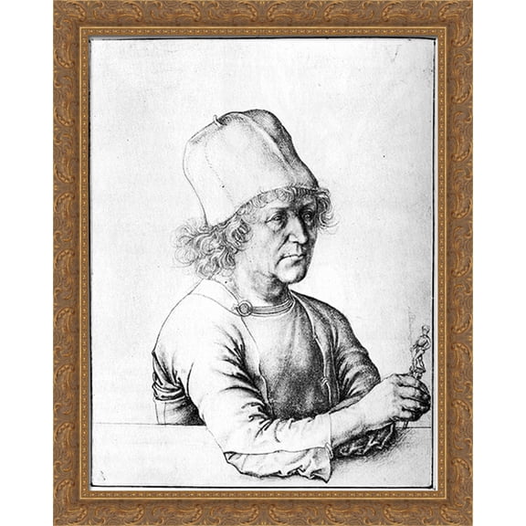 Albrech Durer the Elder 28x34 Large Gold Ornate Wood Framed Canvas Art by Albrecht Durer