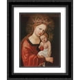 thumbnail image 1 of Albrecht Altdorfer 2x Matted 20x24 Black Ornate Framed Art Print 'Mary with the Child', 1 of 2