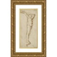 thumbnail image 1 of Albrecht Dürer 13x24 Gold Ornate Framed and Double Matted Museum Art Print Titled - Study of the Good Thief (1503-1505), 1 of 4