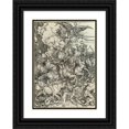 thumbnail image 1 of Albrecht Dürer 14x18 Black Ornate Wood Framed Double Matted Museum Art Print Titled - The Four Horsemen of the Apocalypse, from the Apocalypse (C. 1498), 1 of 5