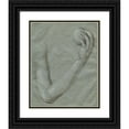 thumbnail image 1 of Albrecht Dürer 15x18 Black Ornate Wood Framed Double Matted Museum Art Print Titled - Arm of Eve (1507), 1 of 5