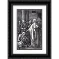 thumbnail image 1 of Albrecht Durer 2x Matted 18x24 Black Ornate Framed Art Print 'St. Peter And St. John Healing The Cripple', 1 of 2