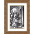 thumbnail image 1 of Albrecht Durer 2x Matted 18x24 Gold Ornate Framed Art Print 'Christ Before Pilate (Engraved Passion)', 1 of 2