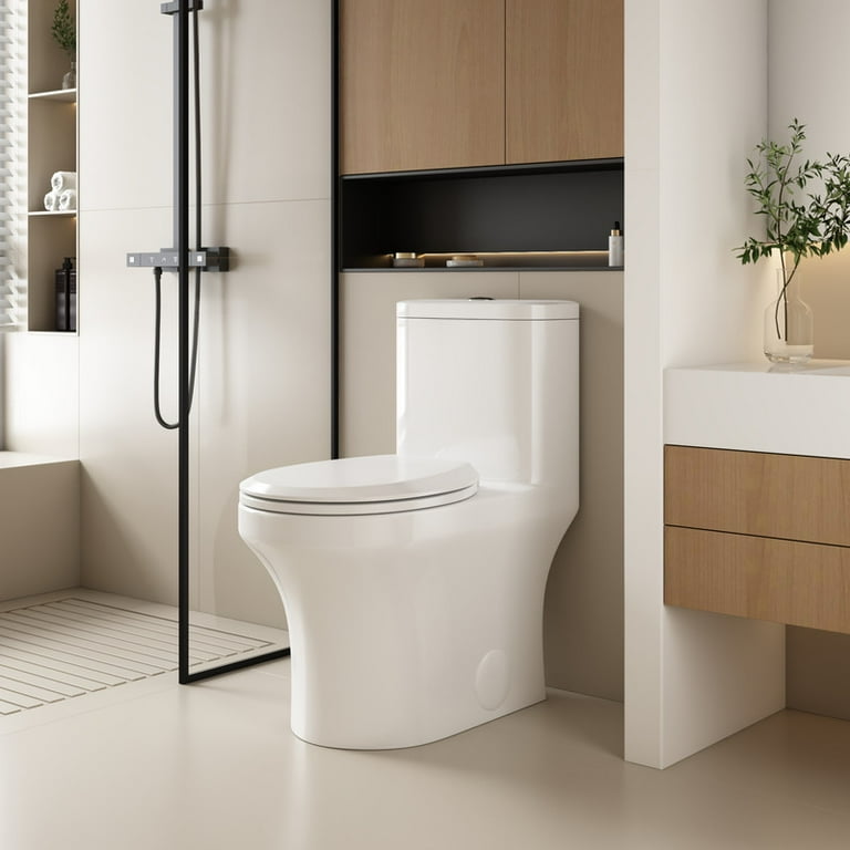Albriya Compact One Piece Toilet, 12