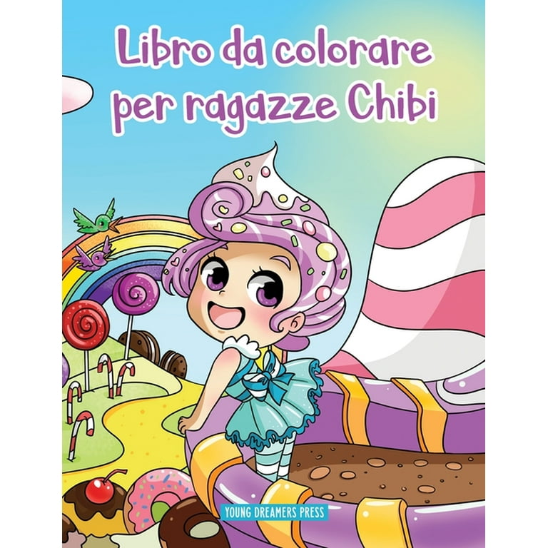 Album Da Colorare Per Bambini: Libro da colorare per ragazze Chibi : Libro  Anime da colorare per bambini di 6-8, 9-12 anni (Series #10) (Paperback) 