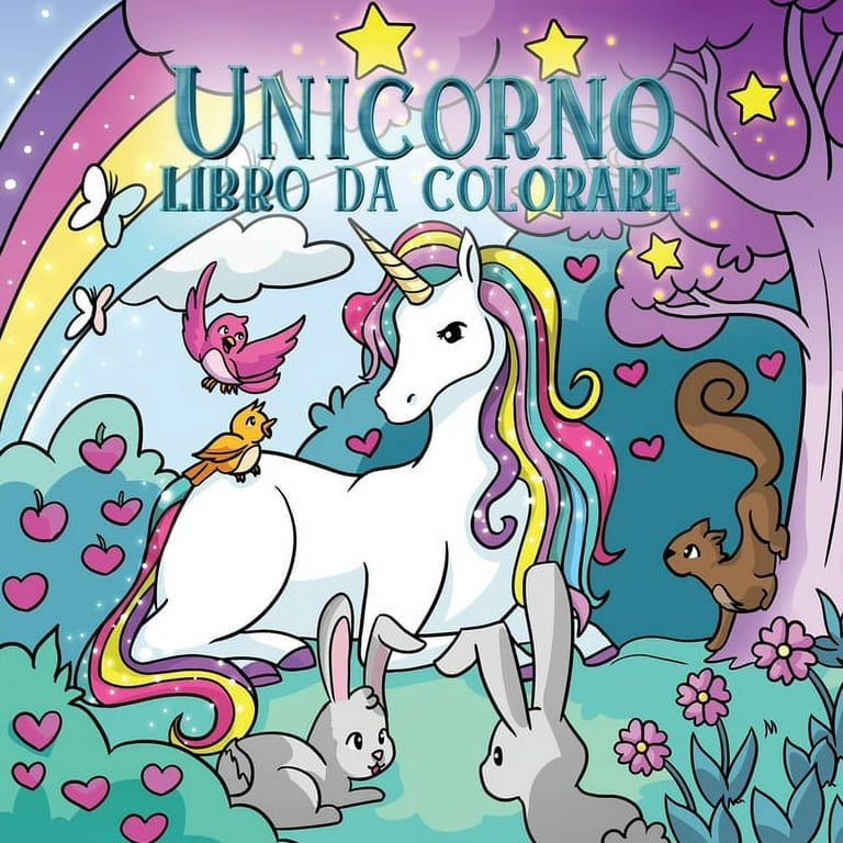 Album Da Colorare Per Bambini: Unicorno libro da colorare: Per bambini dai  4 agli 8 anni (Paperback) 