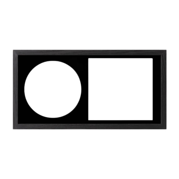 Album Display Case CD Music Frame Record Holder Self Standing Tabletop for Music Collectors Living Room Display