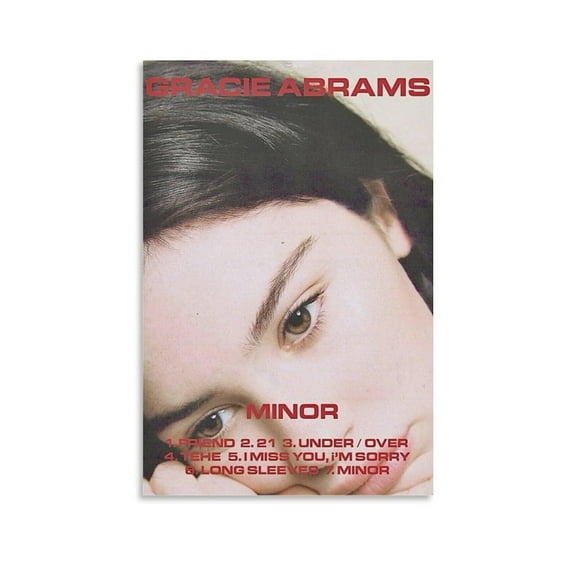 Album Gracie Abrams Minor Poster Canvas Wall Art Posters For Room Aesthetic And Decor Poster