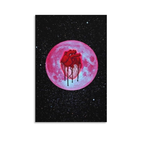 Album Heartbreak on A Full Moon Poster Canvas Wall Art Posters For Room Aesthetic And Decor Poster For Bedroom Living Room Bathroom Kitchen Office Decor