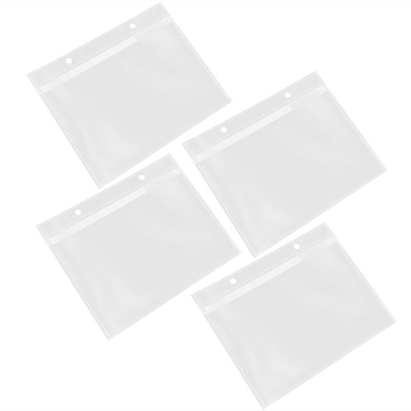 Photo Album Refill Pages with Clear Sleeve Inserts and Binder Clips for Scrapbooking, Photo Storage, and Memory Keeping