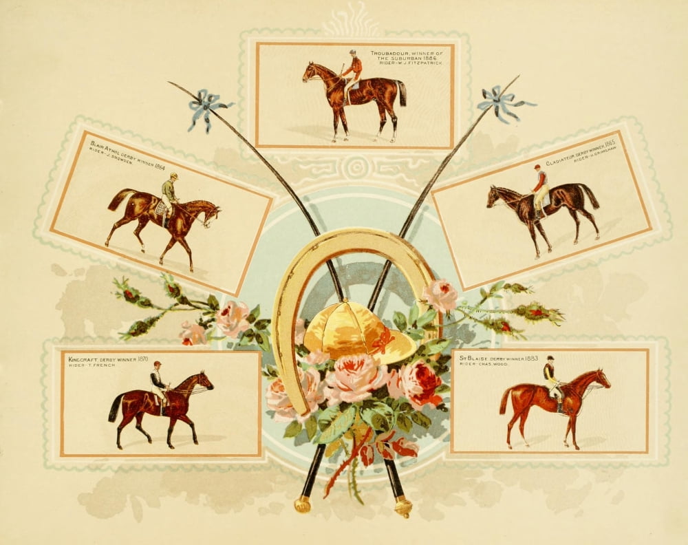 Album of Celebrated Racehorses 1888 Various Canvas Art - Unknown (18 x 24)