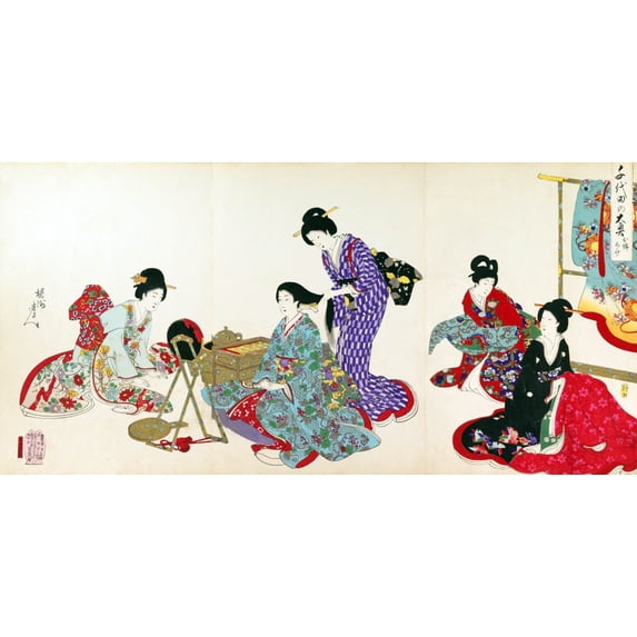 Album of Women Poster Print by Chikanobu (18 x 24)