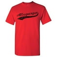 thumbnail image 1 of Albuquerque City Baseball Script Basic Cotton T-Shirt - 3X-Large - Red, 1 of 6