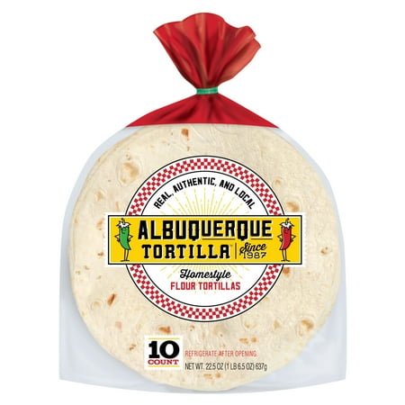 Albuquerque Homestyle Flour Tortillas, 10 Count