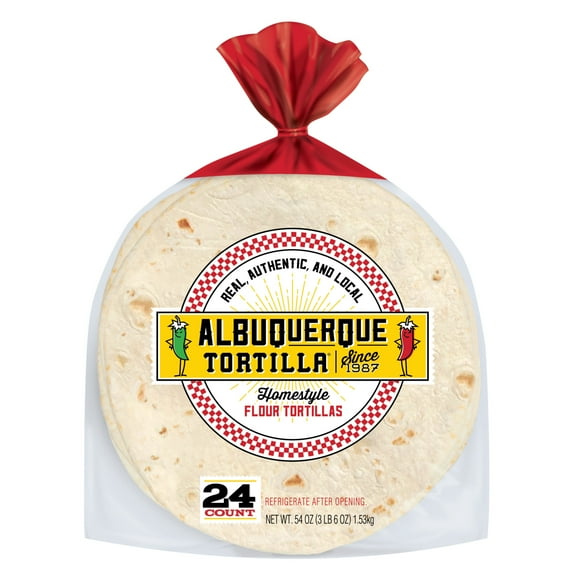 Albuquerque Homestyle Flour Tortillas, 24 Count