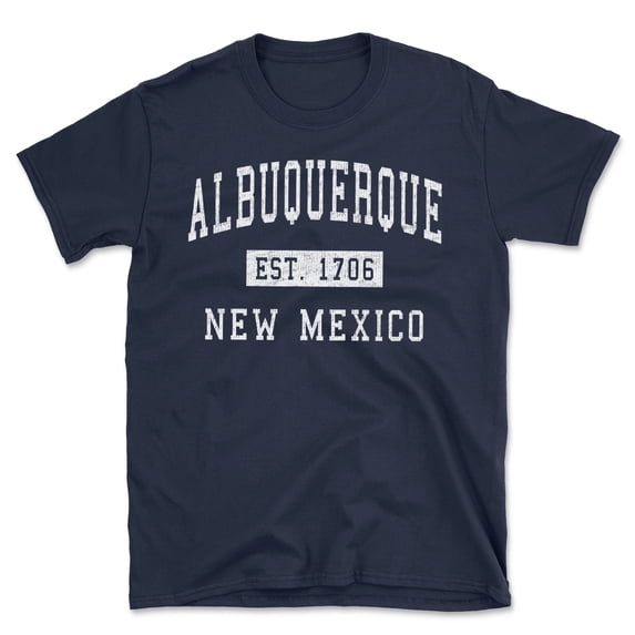 Albuquerque New Mexico Classic Established Men's Cotton T-Shirt