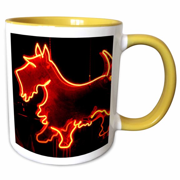 3drose, Albuquerque, New Mexico, Route 66 Diner - Us32 Jmr1204 - Julien Mcroberts, 11oz Two-tone Yellow Mug