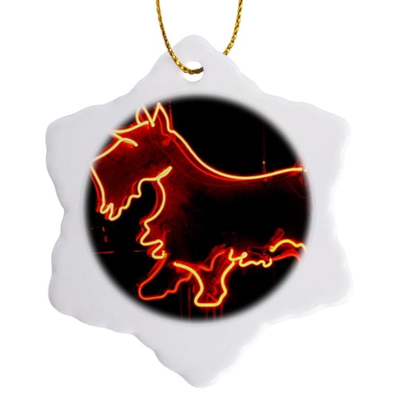 3drose, Albuquerque, New Mexico, Route 66 Diner - Us32 Jmr1204 - Julien Mcroberts, 3 inch Snowflake Porcelain Ornament