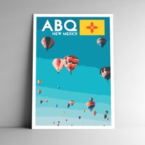 Albuquerque New Mexico Vintage Travel Poster / Postcard WPA Style